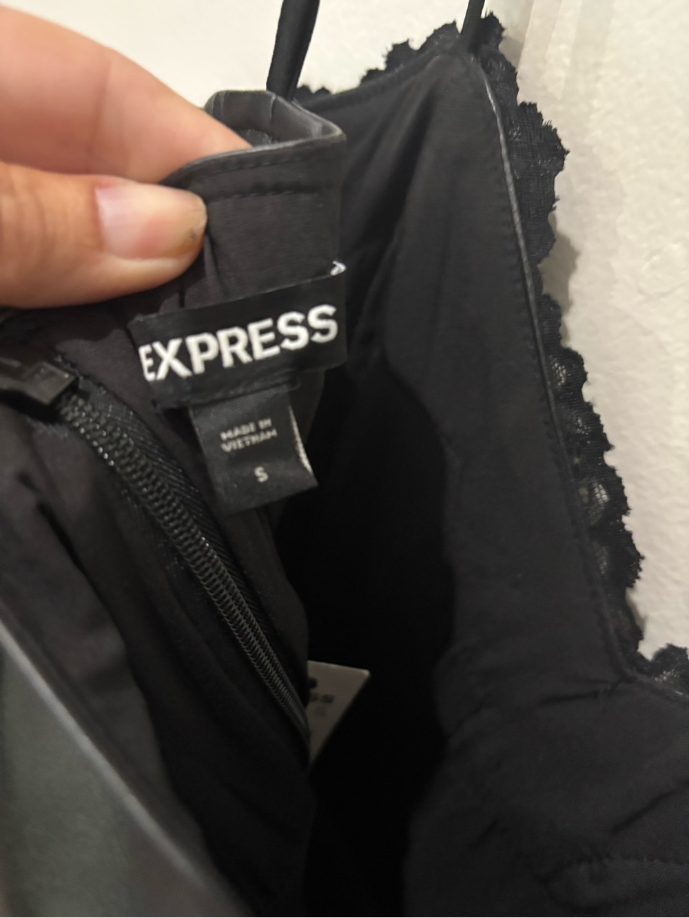 New Express Faux Leather Pleated Dress Size Small - Picture 5 of 8